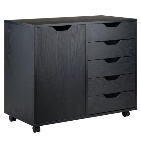 WINSOME WOOD Winsome Wood 20630 Halifax Wide Cabinet; Black - 26.3 x 30.71 x 15.9 in. 20630